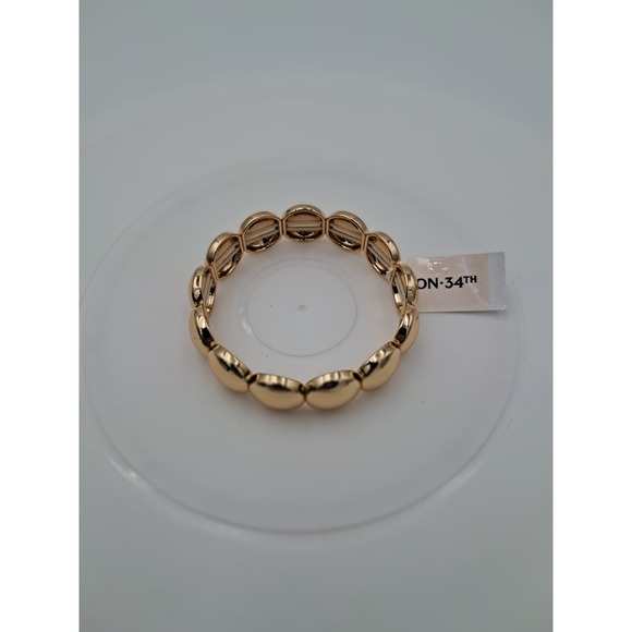 34th Brand Gold Stretch Bracelet‎ - Picture 2 of 4
